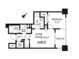 ライオンズタワー五反田 5階 間取り図