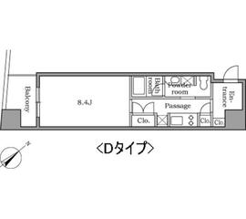 レジディア恵比寿2 701 間取り図