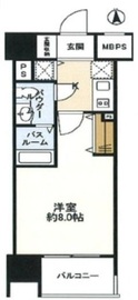 グローベル新大久保マスターズゲート 4階 間取り図