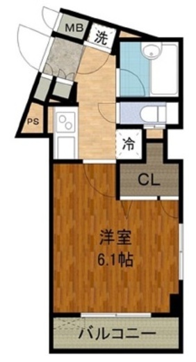 エルフラット高輪台 4階 間取り図