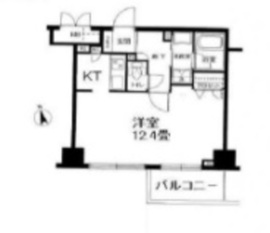 ONE ROOF FLAT TOGOSHI 4F1 間取り図