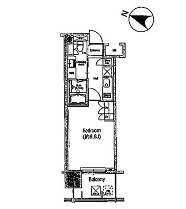 BPRレジデンス三田伊皿子坂 606 間取り図