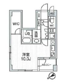 レジデンス白金高輪 702 間取り図