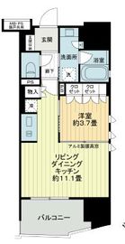 ライオンズ千代田三崎町 13階 間取り図