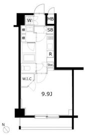 KDXレジデンス豊洲 417 間取り図