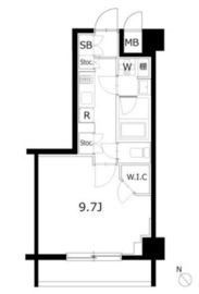 KDXレジデンス豊洲 523 間取り図