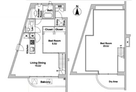 プライムアーバン恵比寿 203 間取り図