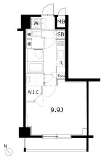KDXレジデンス豊洲 611 間取り図