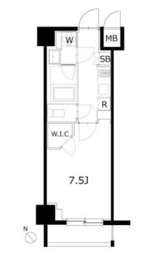 KDXレジデンス豊洲 814 間取り図