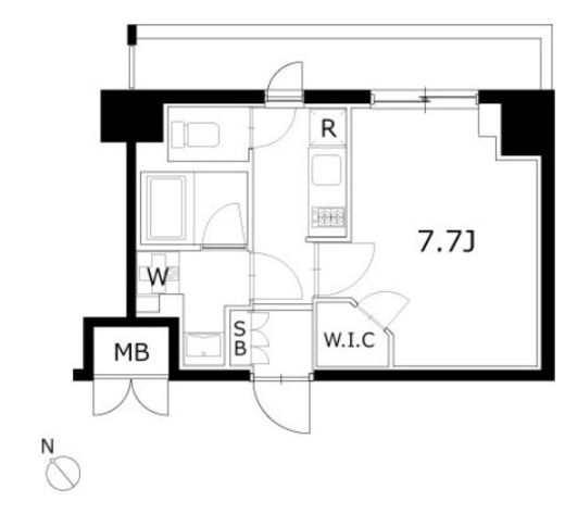 KDXレジデンス豊洲 401 間取り図