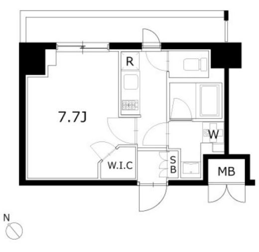 KDXレジデンス豊洲 438 間取り図
