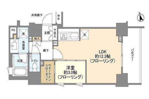 ルジェンテ本郷三丁目 2階 間取り図