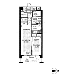 コンフォリア下落合 403 間取り図