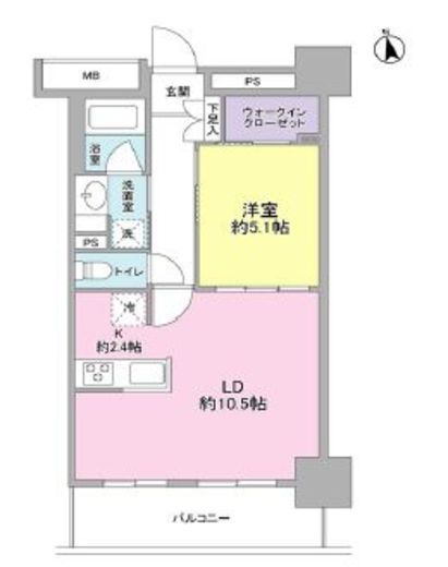 スタイリオ品川中延 305 間取り図