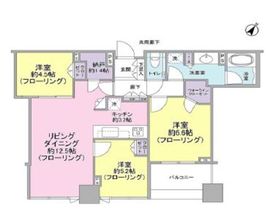 シティタワー有明 19階 間取り図