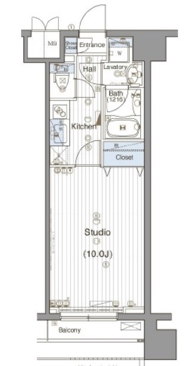 グランド・ガーラ神田 2階 間取り図