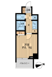 HF早稲田レジデンス2 403 間取り図