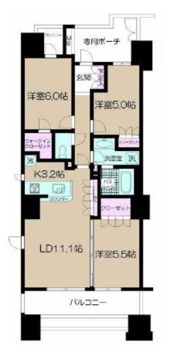 上池袋タワーレジデンス 2階 間取り図