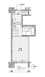 カスタリア麻布十番七面坂 704 間取り図