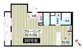 コートヤード南青山 302 間取り図