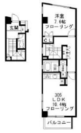 ファインクレスト上目黒 305 間取り図