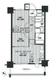 リビオ北品川 3階 間取り図