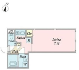 ファーレ代々木上原6 201 間取り図