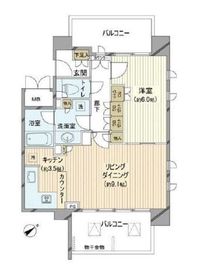 グレイスコート代々木公園 3階 間取り図