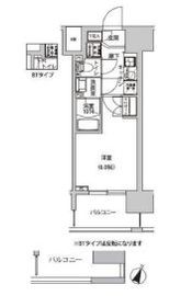 ラクラス幡ヶ谷 204 間取り図