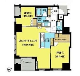 ブランズ明石町 7階 間取り図