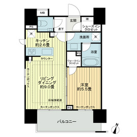 クラッシィスイート赤坂 3階 間取り図