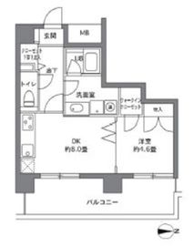 エルスタンザ白金台 703 間取り図