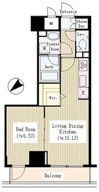 コンフォリア銀座イースト弐番館 605 間取り図