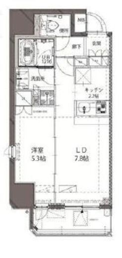 ベルジューレ神保町 1002 間取り図