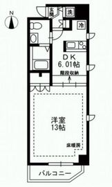 レジディア上野御徒町 409 間取り図