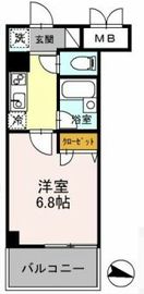 カスタリア住吉 205 間取り図