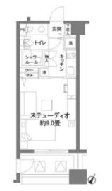 カスタリア水天宮 505 間取り図