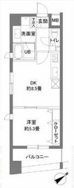 カスタリア新御茶ノ水 702 間取り図