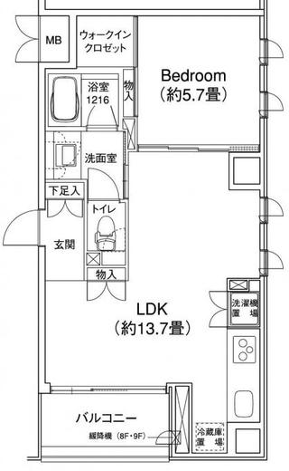 YOTSUYA RESIDENCE 901 間取り図