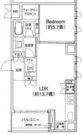 YOTSUYA RESIDENCE 901 間取り図