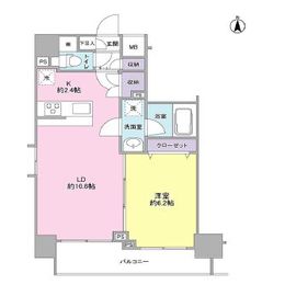 モンレーヴ錦糸町 401 間取り図