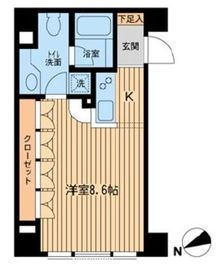 KDXレジデンス早稲田鶴巻 1階 間取り図