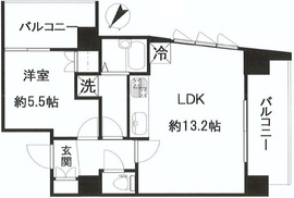 中目黒アリーナ 6階 間取り図