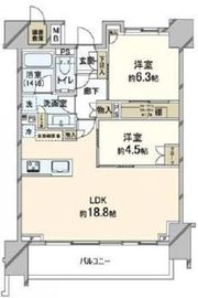 パークホームズ日本橋浜町ザテラス 3階 間取り図