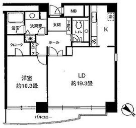 四番町プラザ 702 間取り図