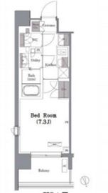 プレジリア新富町 506 間取り図