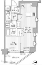 プラネソシエ大森山王 205 間取り図