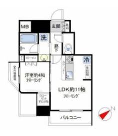 ウィルローズ市谷柳町 3階 間取り図