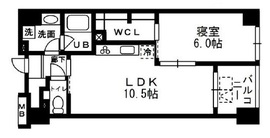 レジディア日本橋浜町 902 間取り図