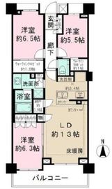 ザ・パークハウス桜新町翠邸 3階 間取り図